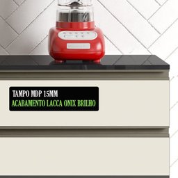 Balcao Com Tampo 2 Pts 2 Gavs 120CM 17003 Oak Off White PLN - 6