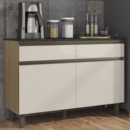 Balcao Com Tampo 2 Pts 2 Gavs 120CM 17003 Oak Off White PLN - 2