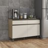Balcao Com Tampo 2 Pts 2 Gavs 120CM 17003 Oak Off White PLN - 9