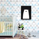 Ver imagem 2 de Quadro Urso Escandinavo 45x34cm - com vidro:Madeira preta