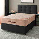 Ver imagem 1 de Conjunto Cama Box Bau Blindado Casal + Colchão Molas Ensacadas Airtech Ortobom + Cabeceira