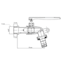Ver imagem 2 de Torneira de Esfera 1/2"x3/4" para Cadeado 121 Wog