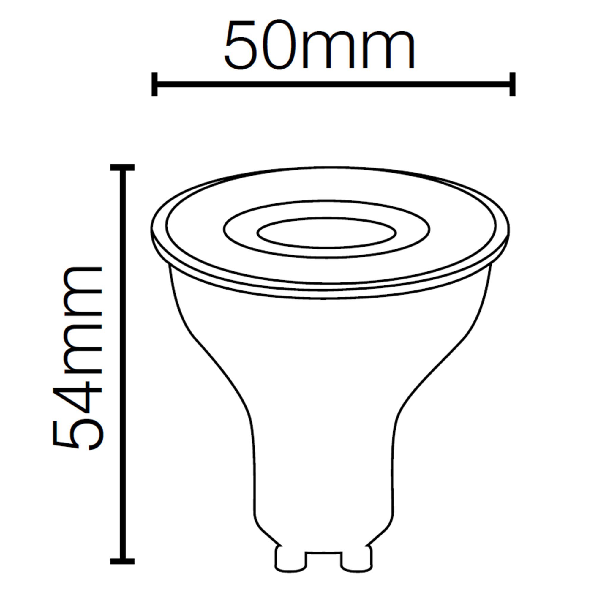 Lâmpada Dicroica LED GU10 4000K Branca Morna MR16 127-220V - 2