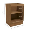 Ver imagem 3 de Armário de Cozinha Balcão 60cm 1 Porta G742 Maxxi Canela Kappesberg - Canela