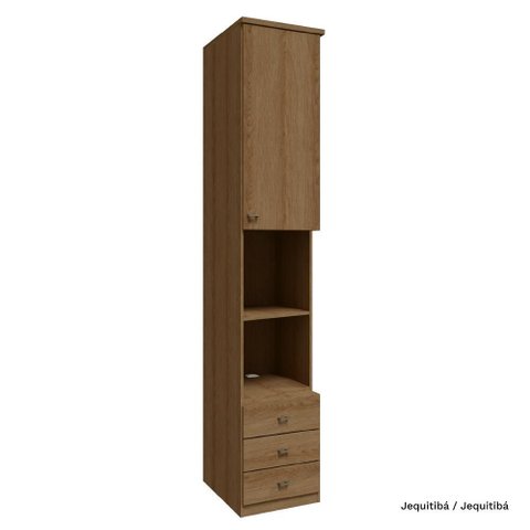 Modulado Lateral 01 Porta 03 Gaveta 234cm Altura Setiba - Jequitibá