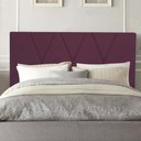 Ver imagem 3 de Cabeceira Estofada Solteiro 100CM Jade Suede Bordo - D A DECOR D&A Decor