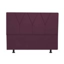 Ver imagem 1 de Cabeceira Estofada Solteiro 100CM Jade Suede Bordo - D A DECOR D&A Decor