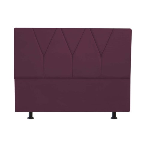 Cabeceira Estofada Solteiro 100CM Jade Suede Bordo - D A DECOR D&A Decor