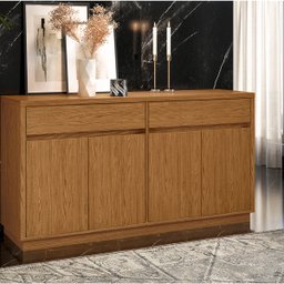 Balcão Buffet 4 Portas e 2 Gavetas de 150cm em MDF Lorient Ype - ÉdeCasaMóveis                                                                  - 2