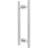 Puxador Alça para Porta de Passagem 291 Escovado 800mm Pauma 01 par - 1