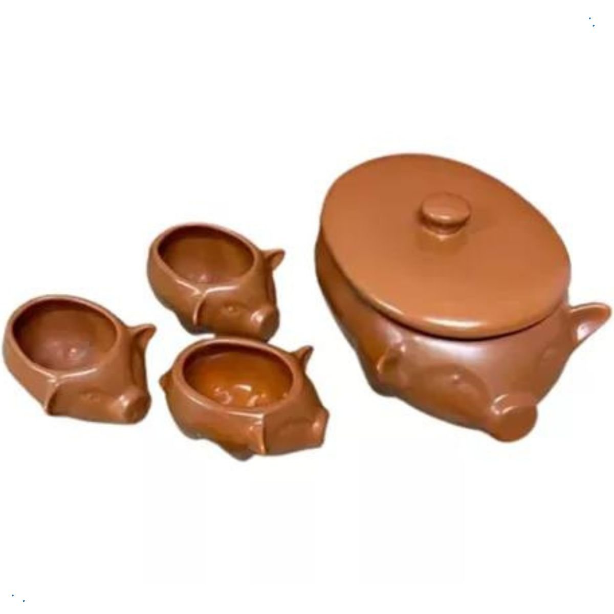 Kit Feijoada Caldo Sopeira Bowl Cerâmica 4 Peças Casa Dami Kit para Feijoada, Kit Feijoada, Sopeira, - 1