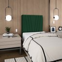 Ver imagem 3 de Cabeceira Estofada Solteiro Belgica 90cm Suede Verde