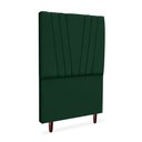 Ver imagem 2 de Cabeceira Estofada Solteiro Belgica 90cm Suede Verde