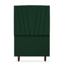 Ver imagem 1 de Cabeceira Estofada Solteiro Belgica 90cm Suede Verde