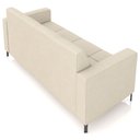 Ver imagem 7 de Sofá 3 Lugares Sala Living Industrial 180cm Senna K01 Veludo Bege - Lyam Decor