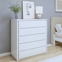 Ver imagem 1 de Cômoda para Quarto 5 Gavetas MDF Unique