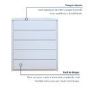 Ver imagem 6 de Cômoda para Quarto 5 Gavetas MDF Unique