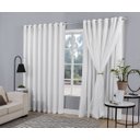 Ver imagem 1 de cortina voal xadrez forro tecido blackout branco 6,00x2,80