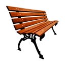 Ver imagem 1 de Banco de Jardim Tamanduá em Ferro 8 Réguas Madeira Verniz Unicláudio 00082ervx8uc