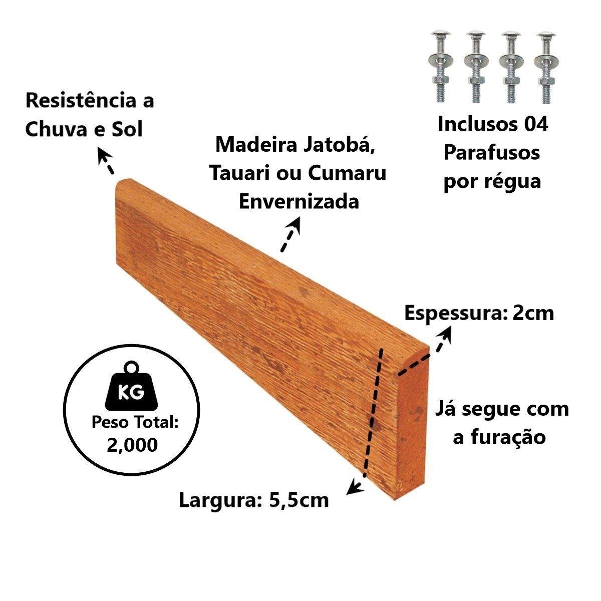 Banco de Jardim Tamanduá em Ferro 8 Réguas Madeira Verniz Unicláudio 00082ervx8uc - 4