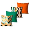 Kit com 4 Capas de Almofadas Decorativas Retrô - 1