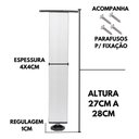 Ver imagem 2 de Kit 4 Pé Alumínio 27cm Fosco Cozinha Móveis 40x40 Regulável