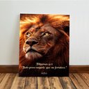 Ver imagem 6 de Kit 3 Quadro Decorativo Leão Filipenses 4:13 Cristão Gospel 28x20cm