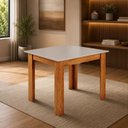 Ver imagem 1 de Mesa de Jantar 4 Lugares Retangular 110cm Kyara Mel