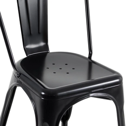 Conjunto Mesa Sala Jantar Madeira Maciça com 4 Cadeiras Resistente Aço Decoração Compacta Elegante - 7
