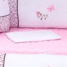 Kit Berço Menina Rosa Borboleta Americano 100% Algodão 10 Peças - 4