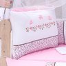 Kit Berço Menina Rosa Borboleta Americano 100% Algodão 10 Peças - 2