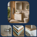 Ver imagem 3 de Conjunto Nature 75cm Estilare CNJ4012 Carvalho/Branco