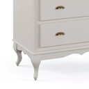 Ver imagem 2 de Cômoda de Madeira 4 Gavetas Pés Luis Xv 60816 Hannover - Off White