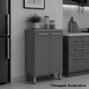 Ver imagem 5 de Balcão para Cozinha 100% MDF 60 cm 2 Portas Dulce Freijó/Branco