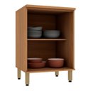 Ver imagem 4 de Balcão para Cozinha 100% MDF 60 cm 2 Portas Dulce Freijó/Branco