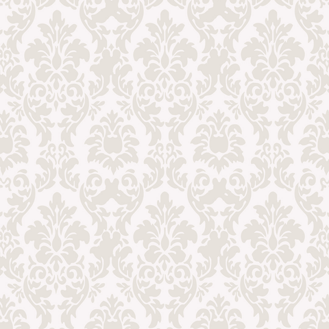 Papel de Parede Estampa Arabesco Bege Autocolante Lavável 3m