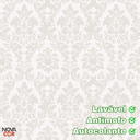 Ver imagem 4 de Papel de Parede Estampa Arabesco Bege Autocolante Lavável 3m