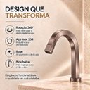 Ver imagem 4 de Torneira Laguna Rose Escovado Baixa Aço Inox 304 Goldenx