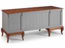 Ver imagem 3 de Escrivaninha 2 Portas 2 Gavetas Pés Luis Xv Linz Móveis 80 X 176 X 50 Cm (a X L X P)