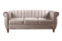 Ver imagem 1 de Sofá Chesterfield Realeza 3 Lugares Decoração Retrô - Veludo Capuccino