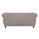 Ver imagem 3 de Sofá Chesterfield Realeza 3 Lugares Decoração Retrô - Veludo Capuccino