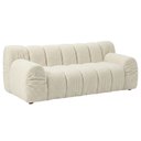 Ver imagem 1 de Sofá Living 3 Lugares 210cm Pés Madeira Gomo Bouclé Off White - Nexta Casa