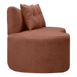 Sofá Orgânico Plaza 2 Lugares 145cm Bouclê - Sofa Store:bouclê Terracota - 3