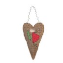 Ver imagem 1 de Pingente Coracao Natal em Tecido Anjinho com Arvore