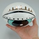 Ver imagem 6 de Adorno Decorativo de Cerâmica Azul e Branco 5x15x10cm Enfeite Mesa Estante Sala