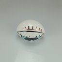 Ver imagem 4 de Adorno Decorativo de Cerâmica Azul e Branco 5x15x10cm Enfeite Mesa Estante Sala