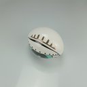 Ver imagem 2 de Adorno Decorativo de Cerâmica Azul e Branco 5x15x10cm Enfeite Mesa Estante Sala