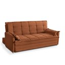 Ver imagem 3 de Sofá Cama 2,00m 3 Lugares Suede Vienna Terracota