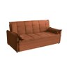 Sofá Cama 2,00m 3 Lugares Suede Vienna Terracota - 3