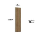 Ver imagem 2 de Fechamento de Cozinha Modulado Painel de Edição P/ M618 222x52 - Nogueira - Kappesberg